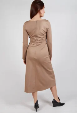 Beatrice B Dresses^Fit Dress in Camel