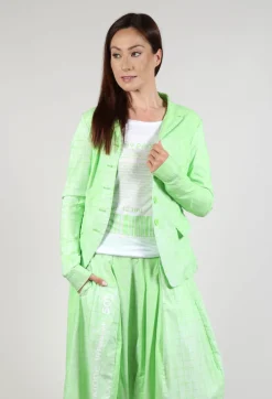 Rundholz Black Label Jackets^Fitted Button Through Jacket in Lime Print