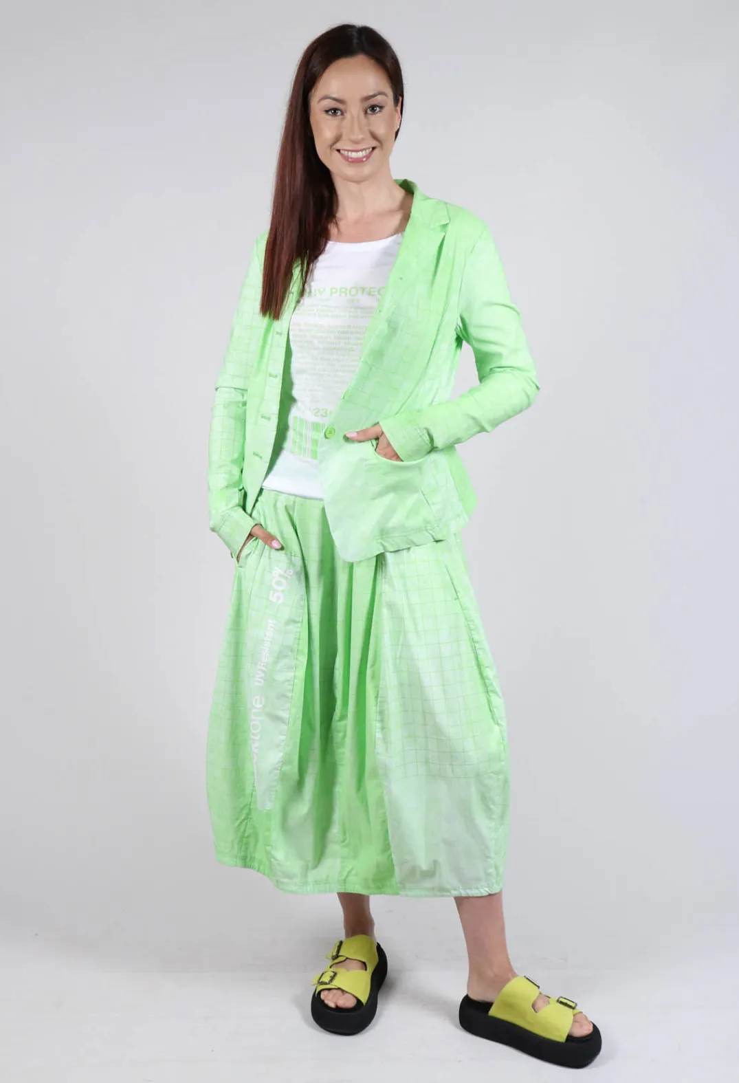 Rundholz Black Label Jackets^Fitted Button Through Jacket in Lime Print
