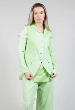Rundholz Black Label Jackets^Fitted Button Through Jacket in Lime Print