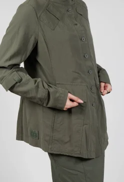 Rundholz Black Label Jackets^Fitted Button Through Utility Jacket in Camp