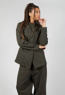 Rundholz Black Label Jackets^Fitted Button Through Utility Jacket in Jungle
