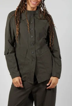 Rundholz Black Label Jackets^Fitted Button Through Utility Jacket in Jungle