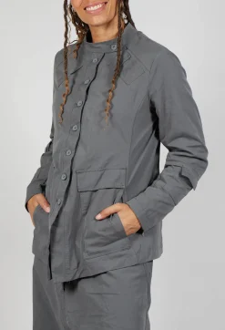 Rundholz Black Label Jackets^Fitted Button Through Utility Jacket in Rock