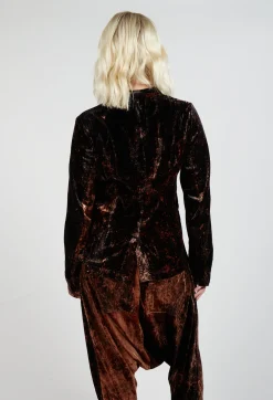 Pal Offner Jackets^Fitted Clean Jacket in Batiked Caramel