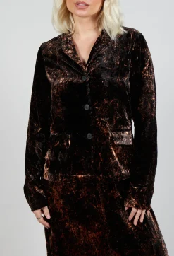 Pal Offner Jackets^Fitted Clean Jacket in Batiked Caramel