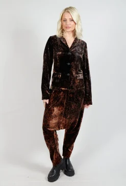 Pal Offner Jackets^Fitted Clean Jacket in Batiked Caramel