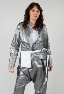 Pal Offner Jackets^Fitted Clean Jacket in Silver Metallic