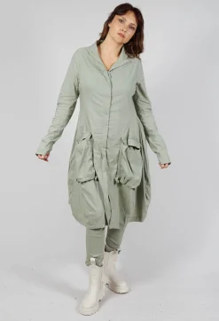 Rundholz Black Label Coats^Fitted Coat with Cargo Pockets in Defender