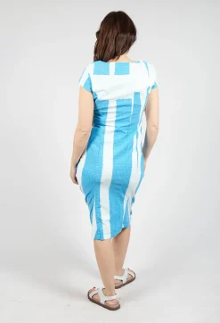 Rundholz Black Label Dresses^Fitted Dress with Cap Sleeves in Malibu Print