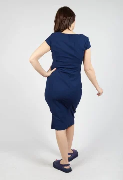 Rundholz Black Label Dresses^Fitted Dress with Cap Sleeves in Navy