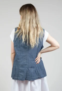 Amici Jackets^Fitted Gilet in Oyster Grey