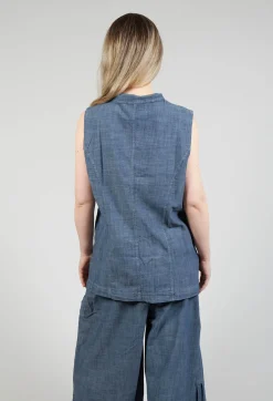 Amici Jackets^Fitted Gilet in Oyster Grey