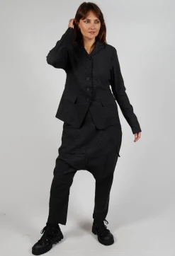 Rundholz Black Label Jackets^Fitted Jacket in Black Shiny Print