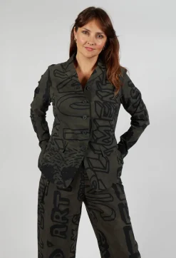 Rundholz Black Label Jackets^Fitted Jacket in Jungle Big Print