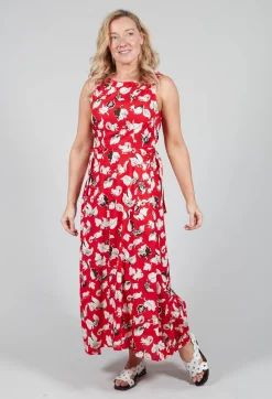 Beatrice B Dresses^Flared Cotton Dress in Squirrel Print