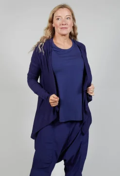 Rundholz Black Label Cardigans^Flared Hem Short Cardigan in Azur