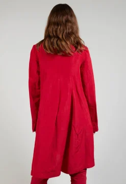 Rundholz Black Label Coats^Flared Hem Tailored Coat in Chili