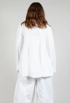 Rundholz Black Label Jackets^Flared Hem Tailored Jacket in White
