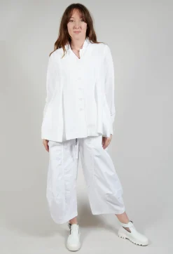 Rundholz Black Label Jackets^Flared Hem Tailored Jacket in White