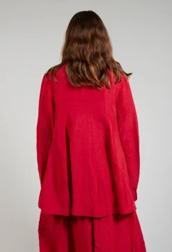 Rundholz Black Label Jackets^Flared Hem Tailored Jacket in Chili