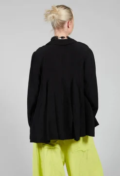 Rundholz Black Label Jackets^Flared Hem Tailored Jacket in Black