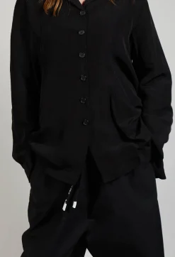 Rundholz Black Label Jackets^Flared Hem Tailored Jacket in Black
