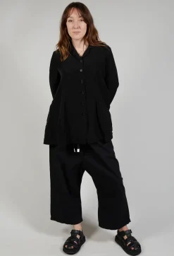 Rundholz Black Label Jackets^Flared Hem Tailored Jacket in Black