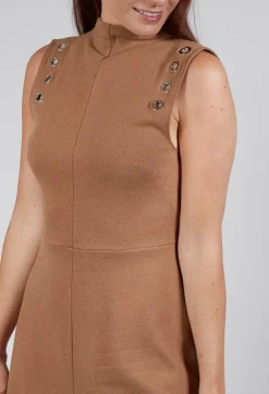 Beatrice B Dresses^Fleece Midaxi Dress in Camel