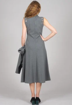 Beatrice B Dresses^Fleece Midaxi Dress in Grey