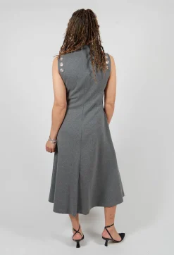 Beatrice B Dresses^Fleece Midaxi Dress in Grey