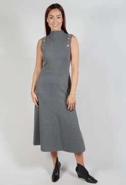Beatrice B Dresses^Fleece Midaxi Dress in Grey
