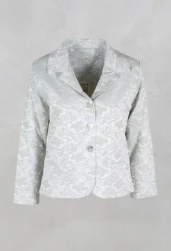 Out of Xile Jackets^Floral Jacquard Jacket in Mint