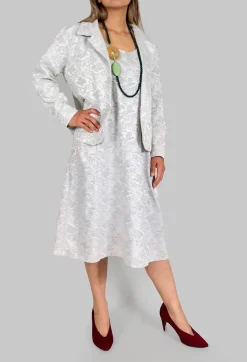 Out of Xile Jackets^Floral Jacquard Jacket in Mint