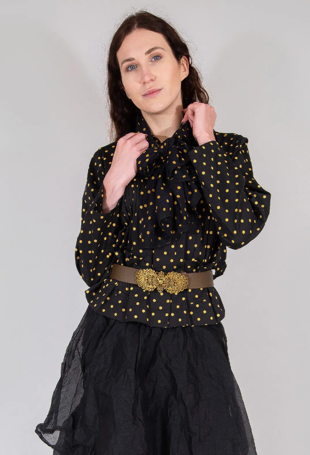 Les Ours Jackets^Florie Jacket in Large Spot Bronze