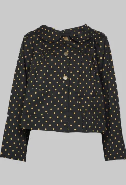 Les Ours Jackets^Florie Jacket in Large Spot Bronze
