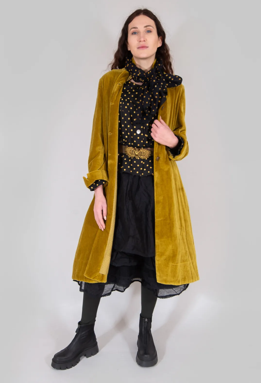 Les Ours Jackets^Florie Jacket in Large Spot Bronze