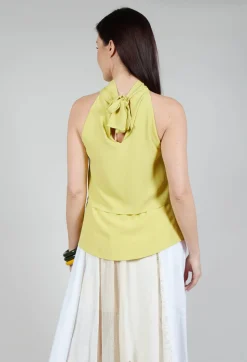 Beatrice B Tops^Flounce Top in Apple Green
