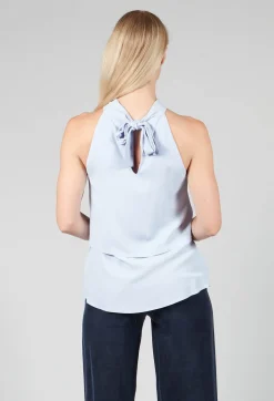 Beatrice B Tops^Flounce Top in Hokusay Blue