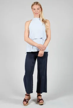 Beatrice B Tops^Flounce Top in Hokusay Blue