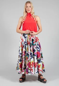 Beatrice B Tops^Flounce Top in Red