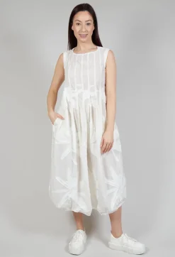 Rundholz Dip Dresses^Flower Print Babydoll Dress in Starwhite