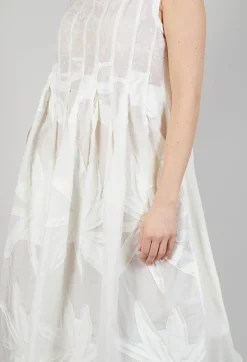 Rundholz Dip Dresses^Flower Print Babydoll Dress in Starwhite