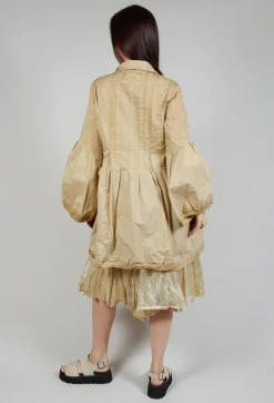 Rundholz Dip Coats^Flower Print Balloon Coat in Wax Cloud