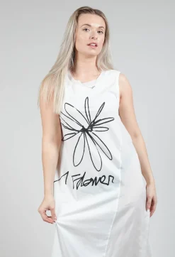Rundholz Dip Dresses^Flower Print Graphic Dress in White Print