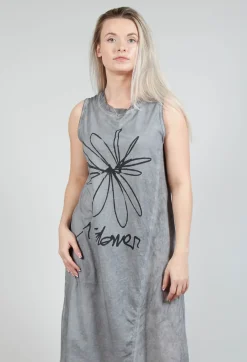 Rundholz Dip Dresses^Flower Print Graphic Dress in C.coal 70% Flock Cloud