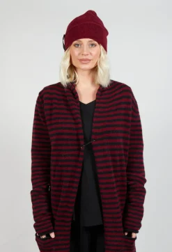 Pal Offner Hats^Fold Over Beanie in Merlot