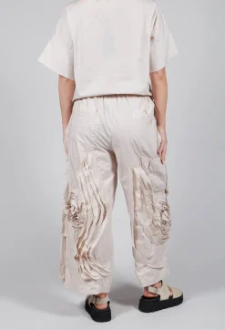 Tadashi Trousers^Fold Texture Trousers in Beige