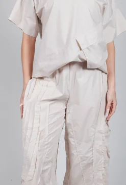 Tadashi Trousers^Fold Texture Trousers in Beige