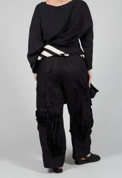 Tadashi Trousers^Fold Texture Trousers in Beige